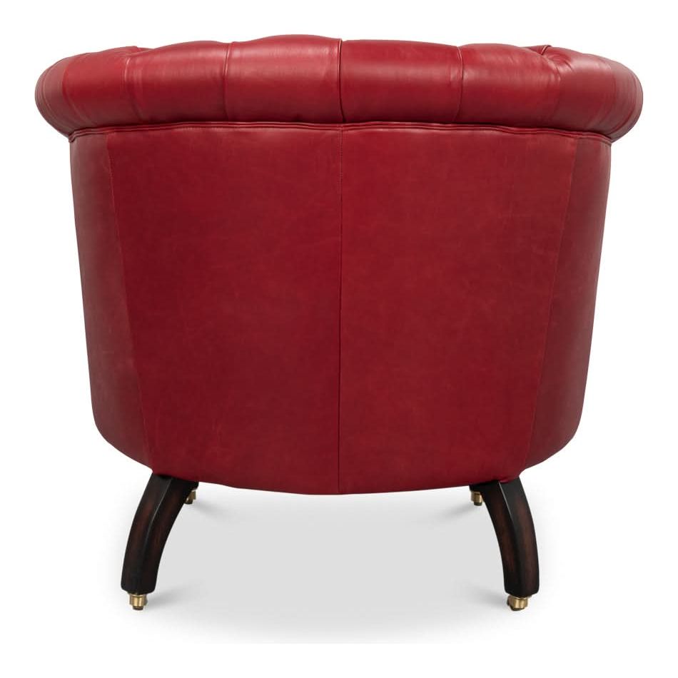 Bastian Armchair New Rouge Leather