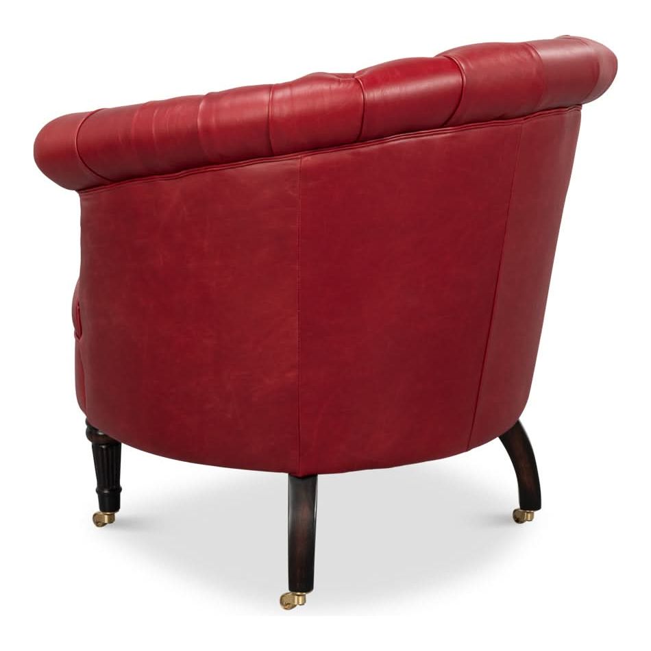 Lounge Chairs Bastian Armchair New Rouge Leather