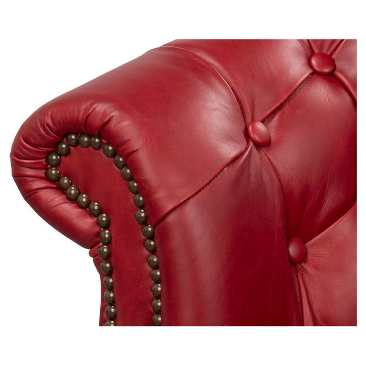 Bastian Armchair New Rouge Leather