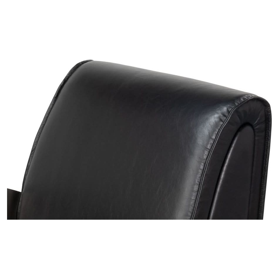 Carlisle Armchair Leather Onyx Black