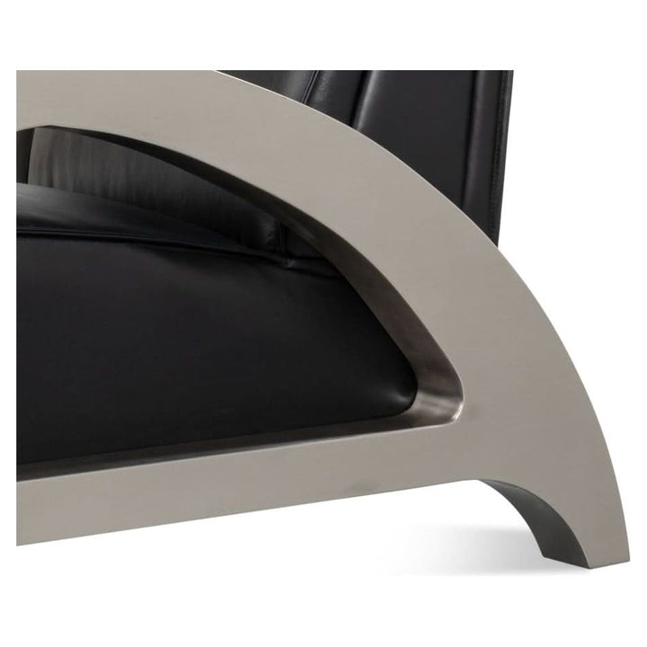 Carlisle Armchair Leather Onyx Black