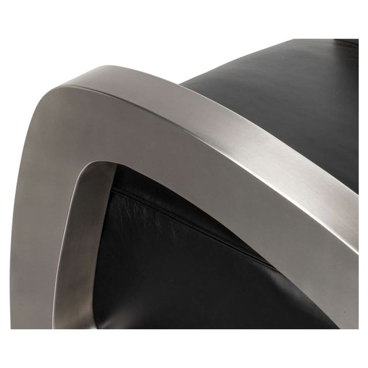 Carlisle Armchair Leather Onyx Black