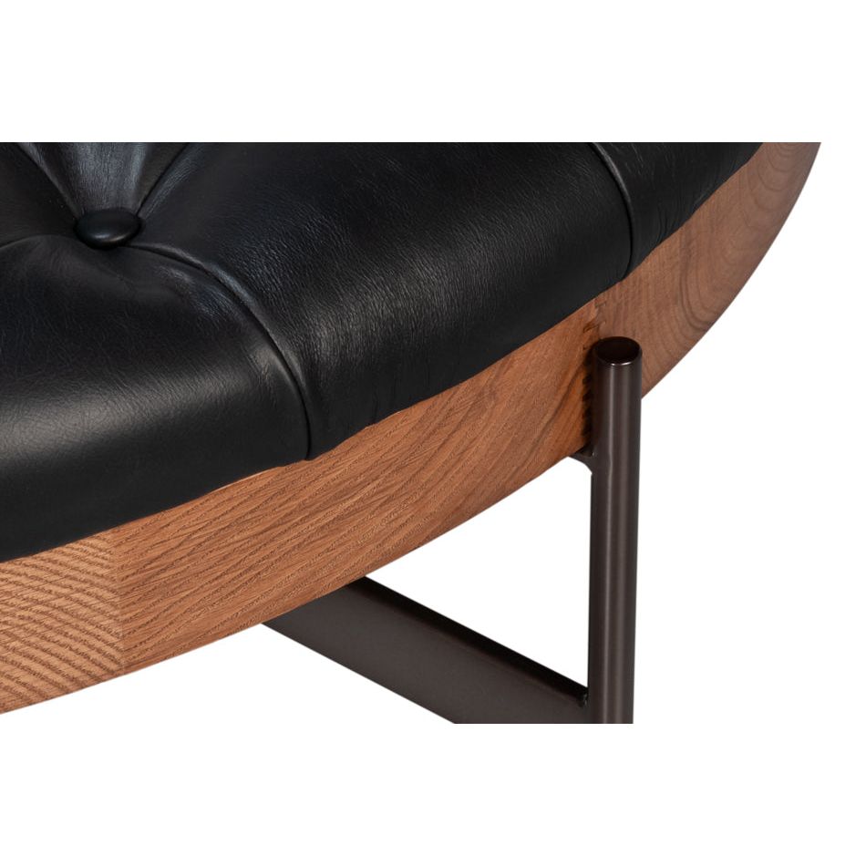 Corbet Cocktail Ottoman Cappucino White