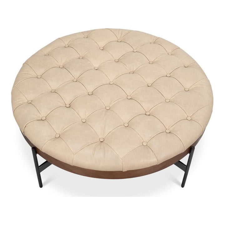 Stools & Ottomans Corbet Cocktail Ottoman Cappucino White