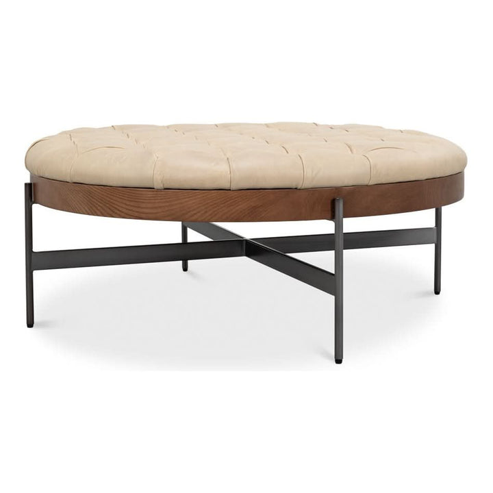 Stools & Ottomans Corbet Cocktail Ottoman Cappucino White