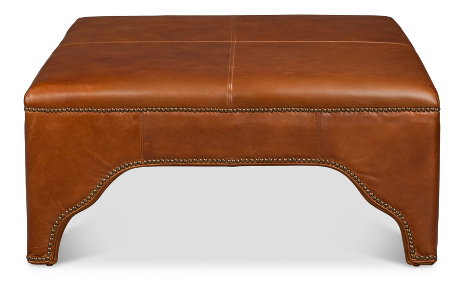 Streetman Cocktail Ottoman, Havana Brown - product view 2