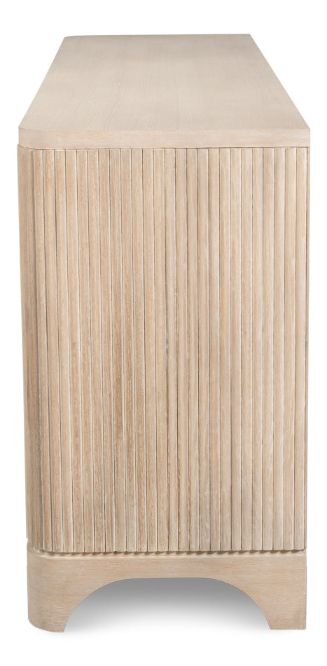 Topsail Credenza - Bleached Oak Finish, Pewter - product view 10