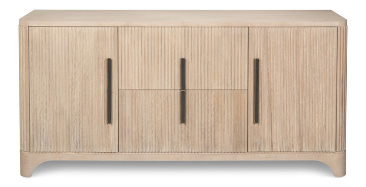 Topsail Credenza - Bleached Oak Finish, Pewter - product view 3