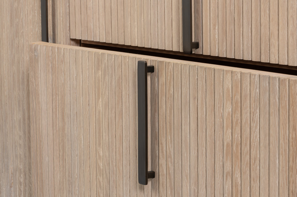 Topsail Credenza - Bleached Oak Finish, Pewter - product view 7
