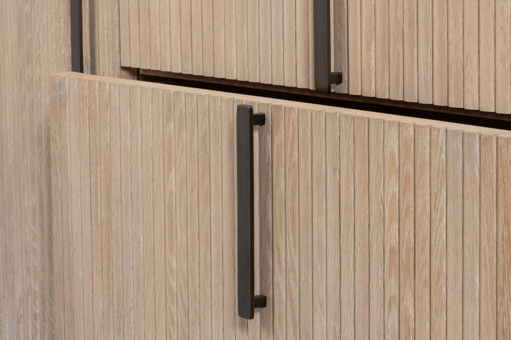 Topsail Credenza - Bleached Oak Finish, Pewter - product view 7