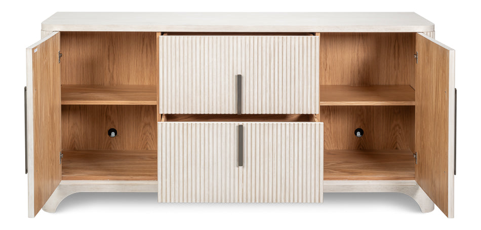Topsail Credenza - Working White Finish - product view 15