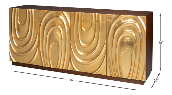 Capriole Credenza - Dark Walnut - product view 8
