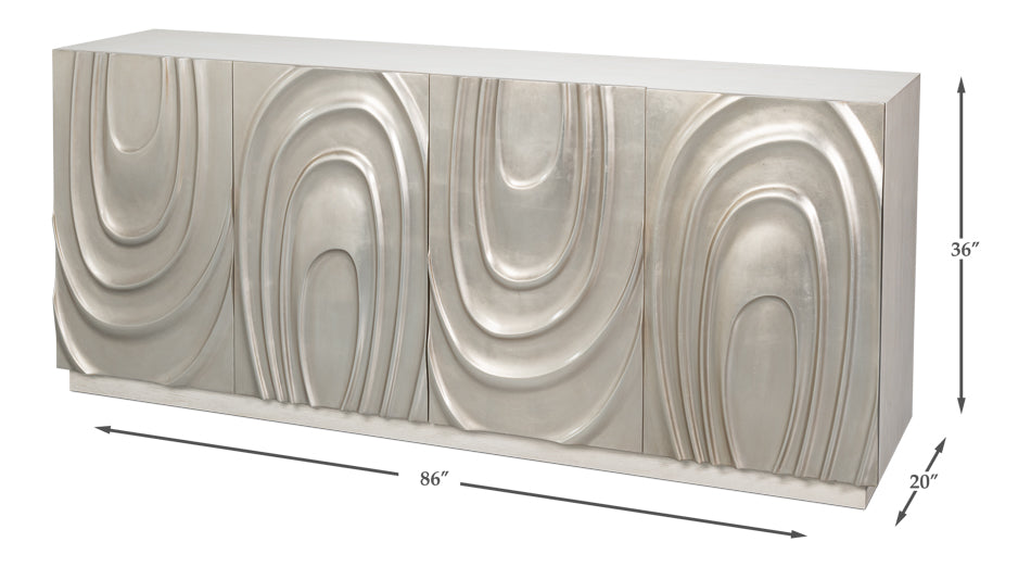Capriole Credenza - Working White Finish - product view 21