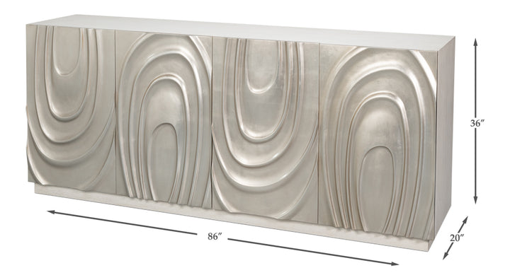 Capriole Credenza - Working White Finish - product view 21
