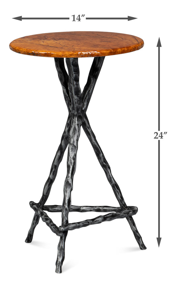 Planter's Table - Antique Pewter - product view 7