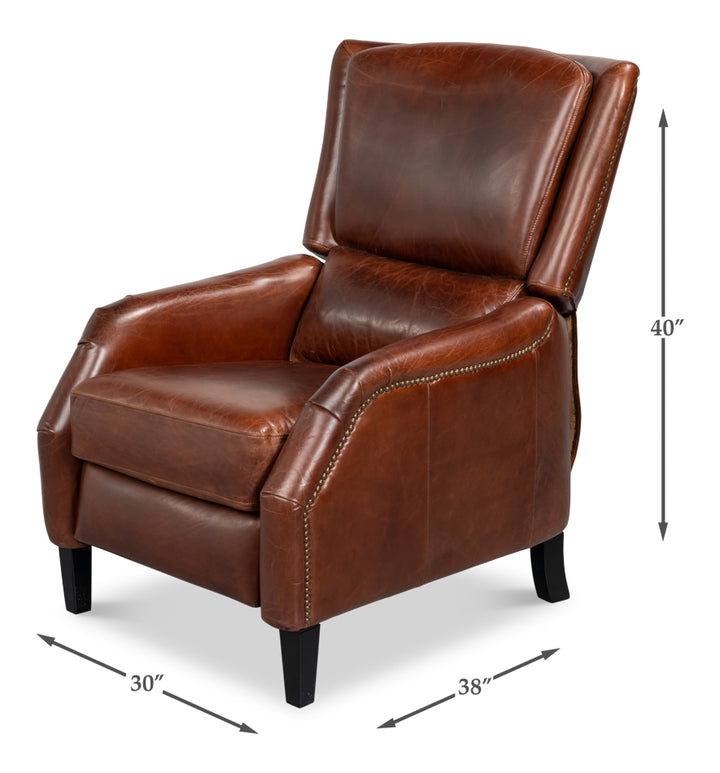 Ashford Leather Recliner - product view 7