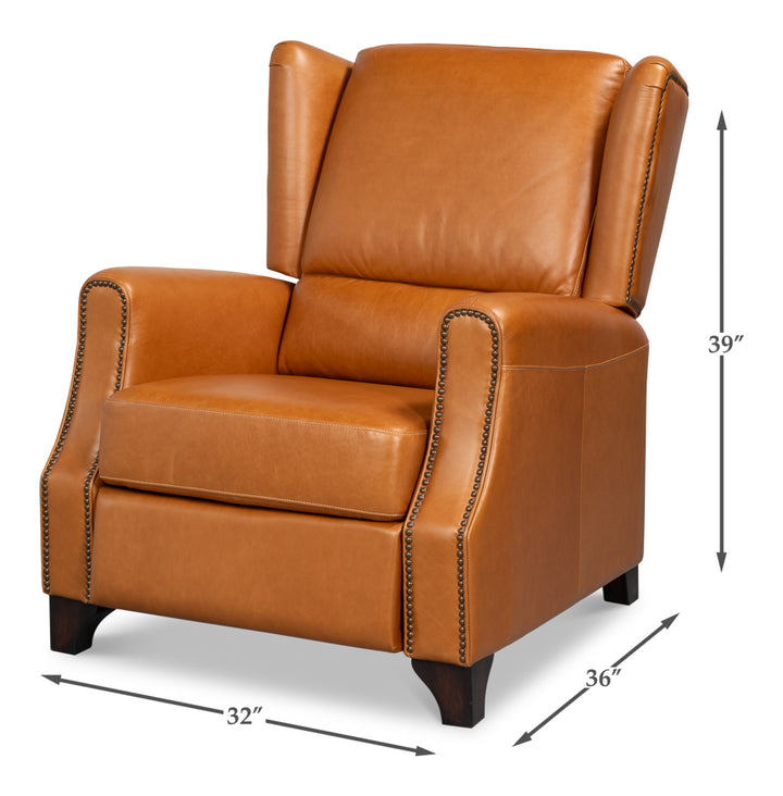 Bradford Leather Recliner - product view 8