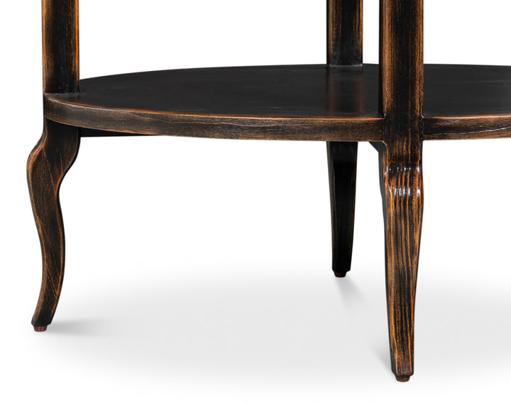 Golden Rim Side Table