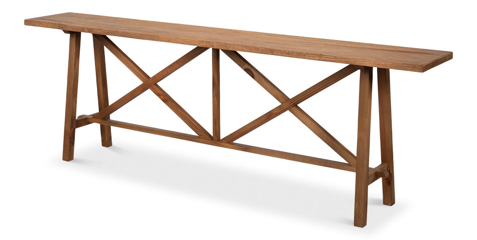 Double X Base Sofa Table