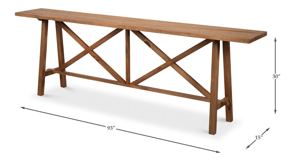 Double X Base Sofa Table - product view 7