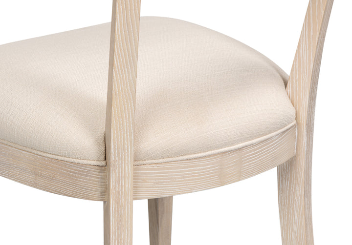 Ridge Chair - Bleached Oak, Cream - product view 8