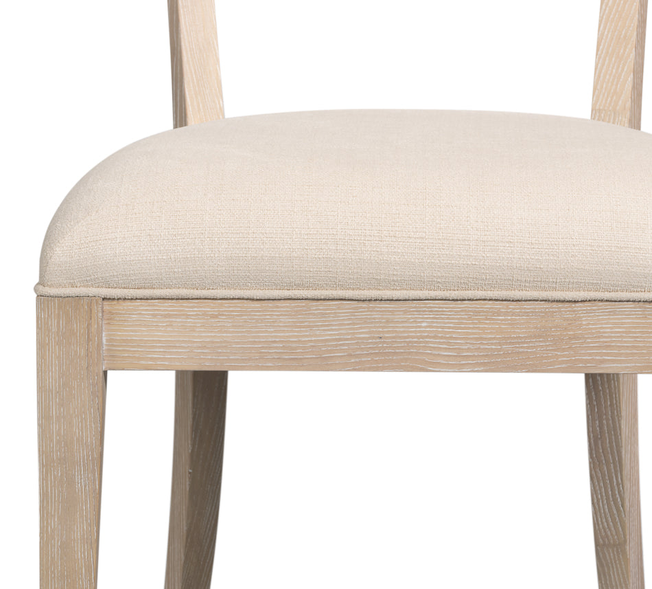 Ridge Chair - Bleached Oak, Cream - product view 9