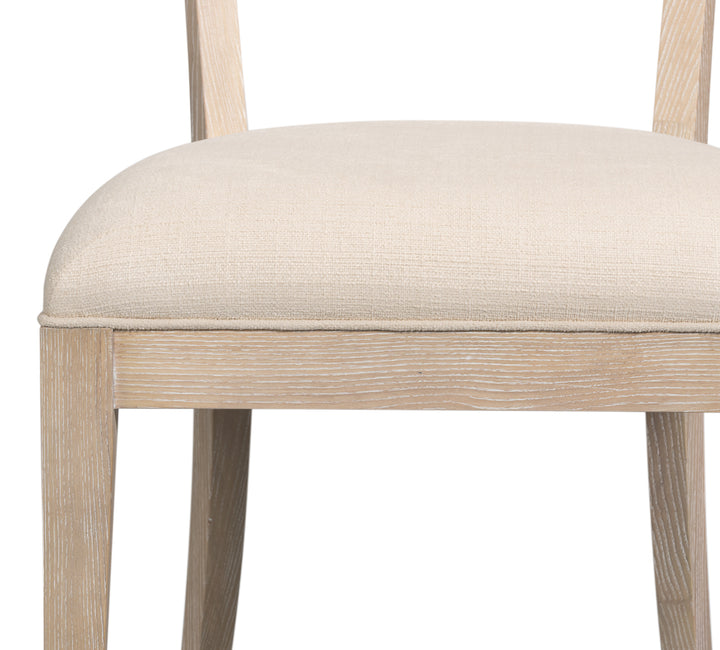 Ridge Chair - Bleached Oak, Cream - product view 9