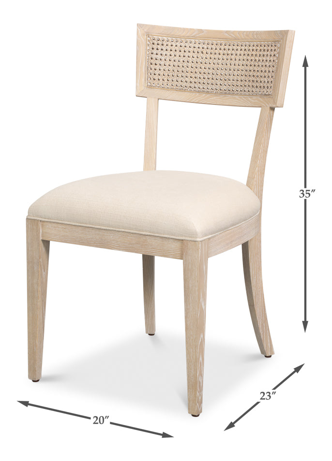 Ridge Chair - Bleached Oak, Cream - product view 7