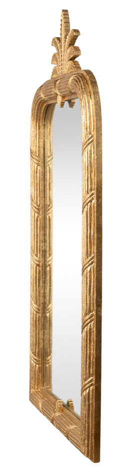 Gilded Pineapple Crest Mirror - product view 3