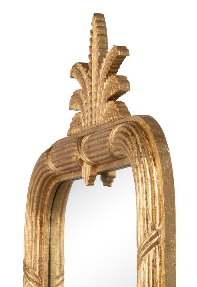 Gilded Pineapple Crest Mirror - product view 4