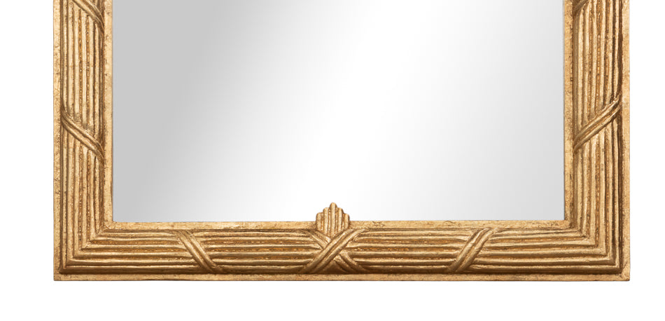 Gilded Pineapple Crest Mirror - product view 7
