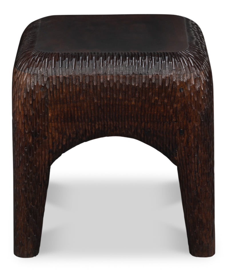 Molten Carved Side Table - product view 3
