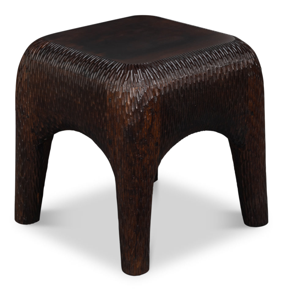 Molten Carved Side Table - product view 4