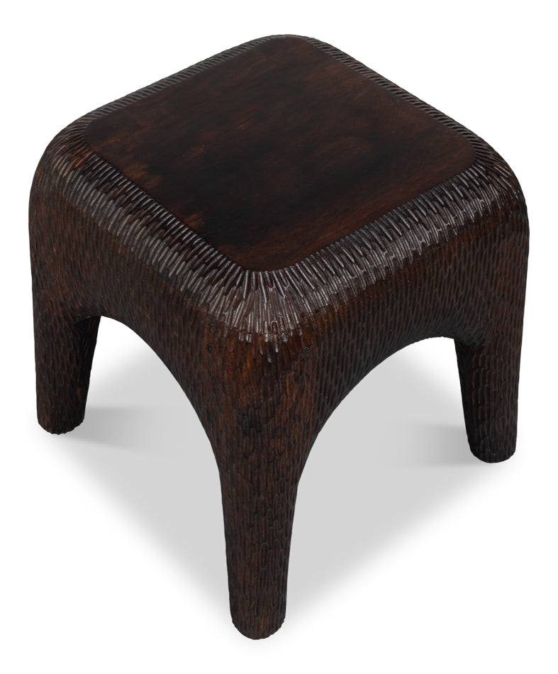 Molten Carved Side Table - product view 5