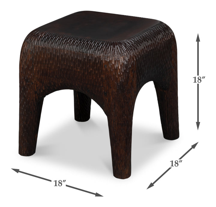 Molten Carved Side Table - product view 8