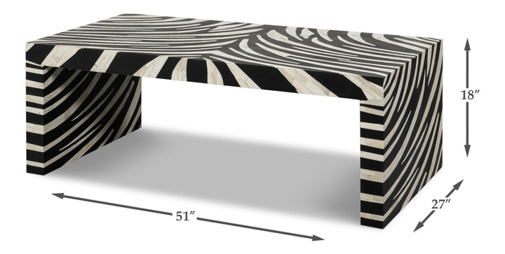Meridian Bone Inlay Cocktail Table - product view 7