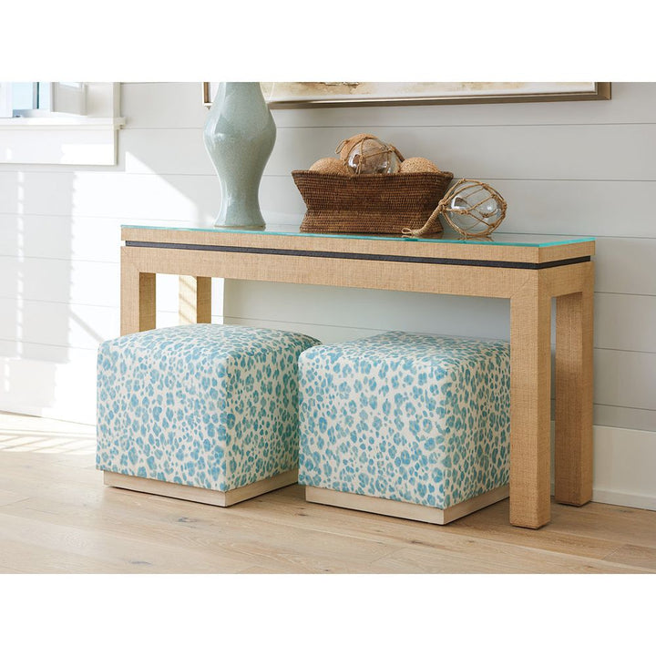 Console Tables Harbor Raffia Console - Sandstone