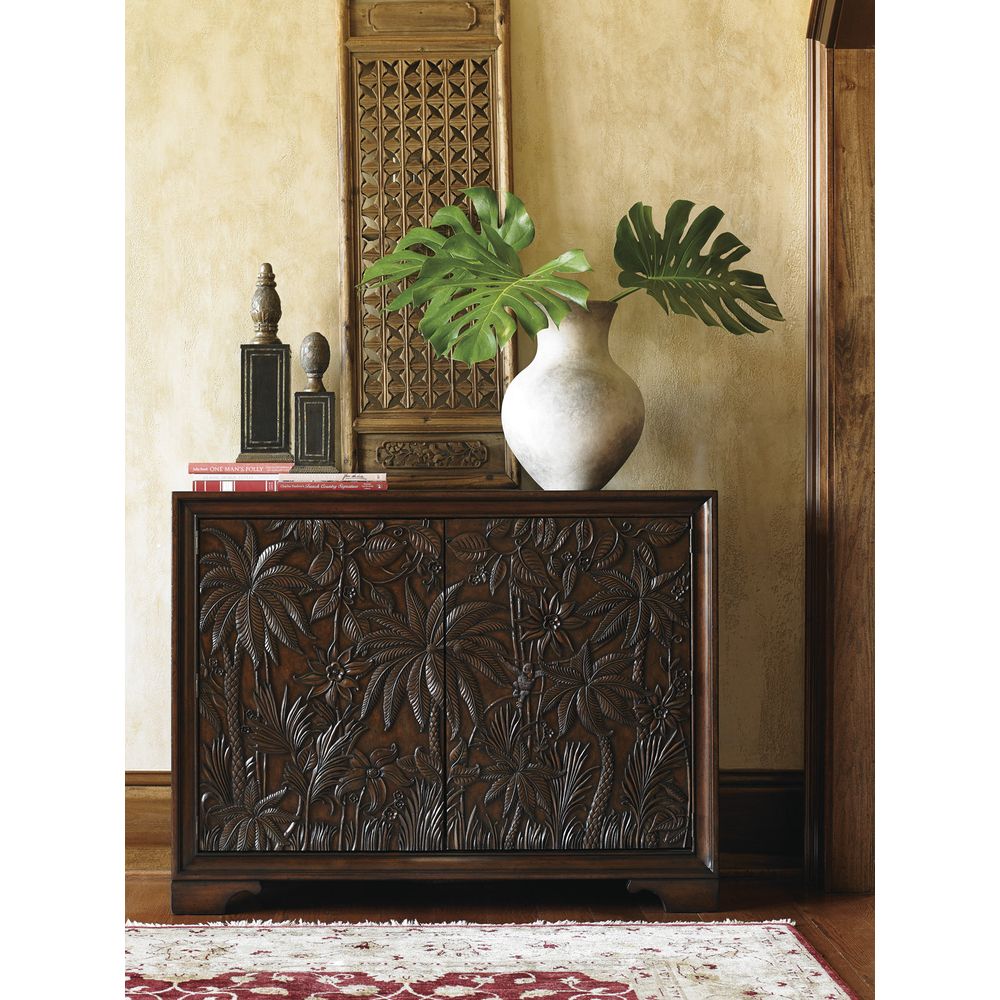 Dressers & Chests Balboa Carved Door Chest - Sumatra