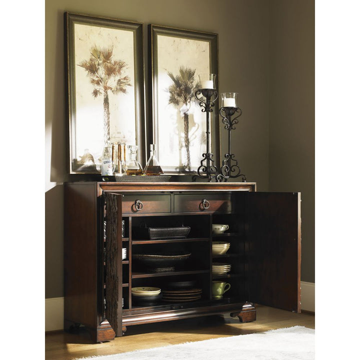 Dressers & Chests Balboa Carved Door Chest - Sumatra