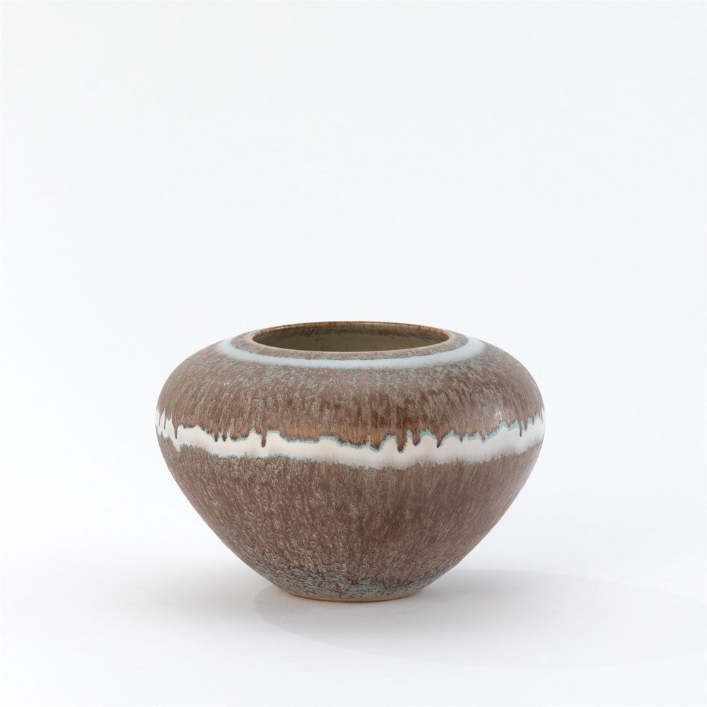 Tuscan Collection Soft Stripe Round Vase-Lg