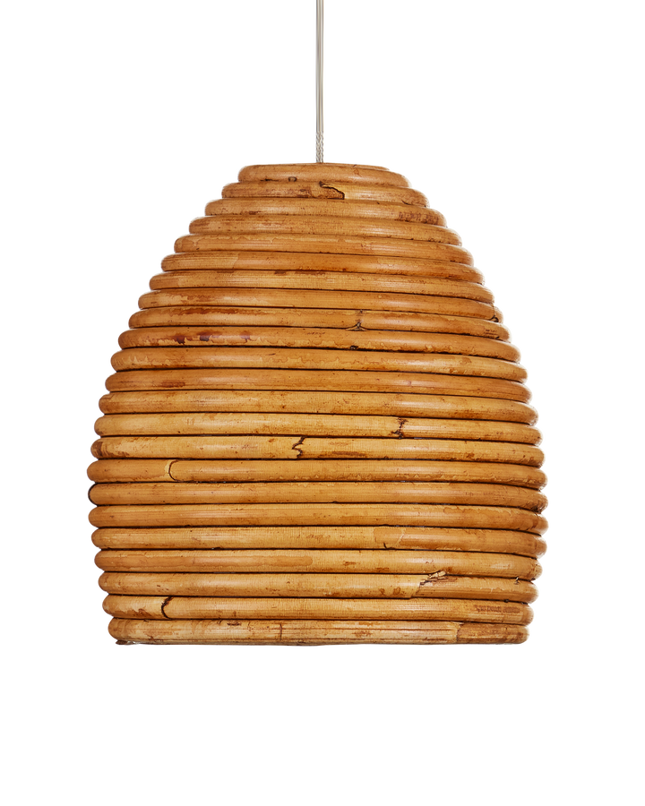 Beehive 15-Light Round Multi-Drop Pendant