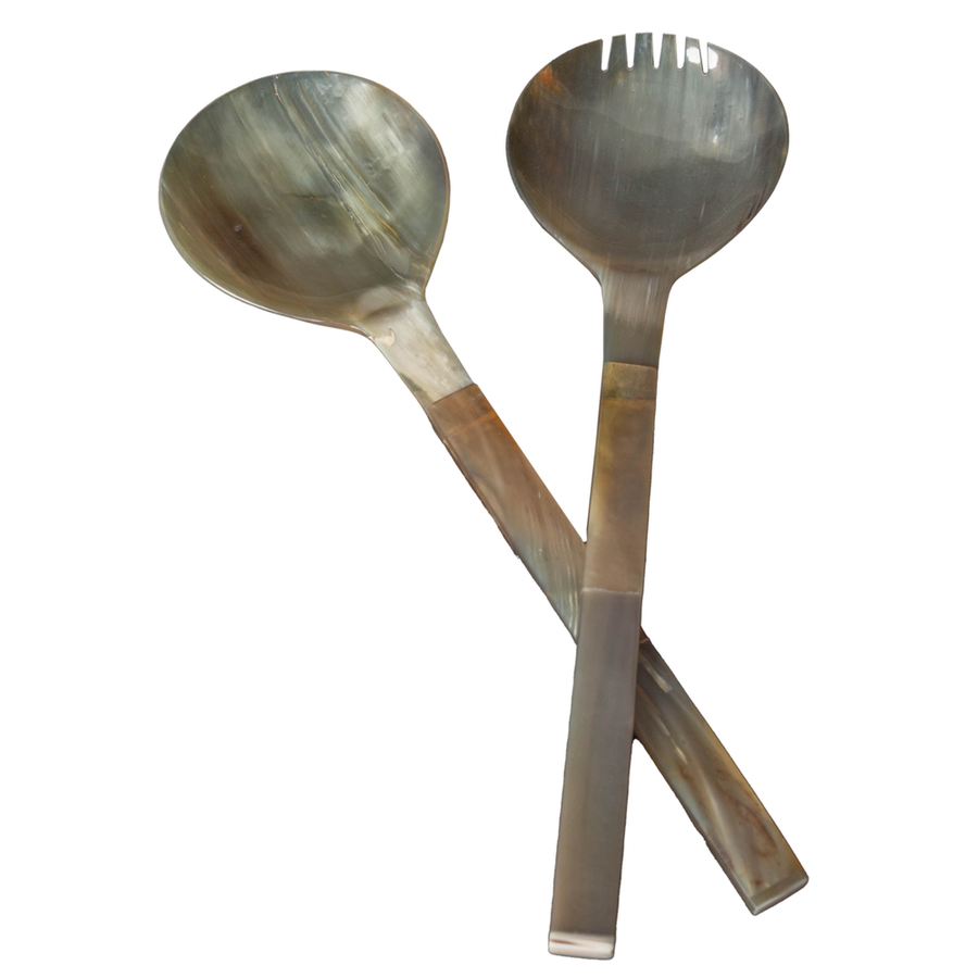 Serveware: Serving Utensils Horn Salad Servers, Large