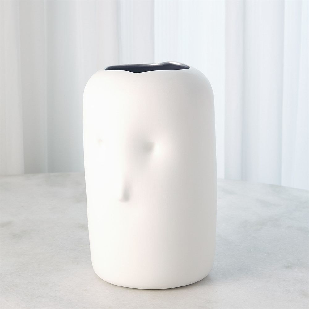 Impressionistic Simple Face Umbrella Stand-Matte White