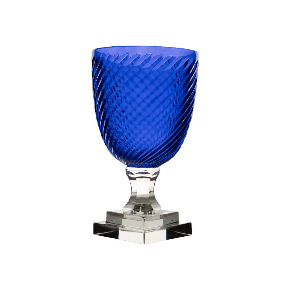 Candle Holders Small Cobalt Hurricane