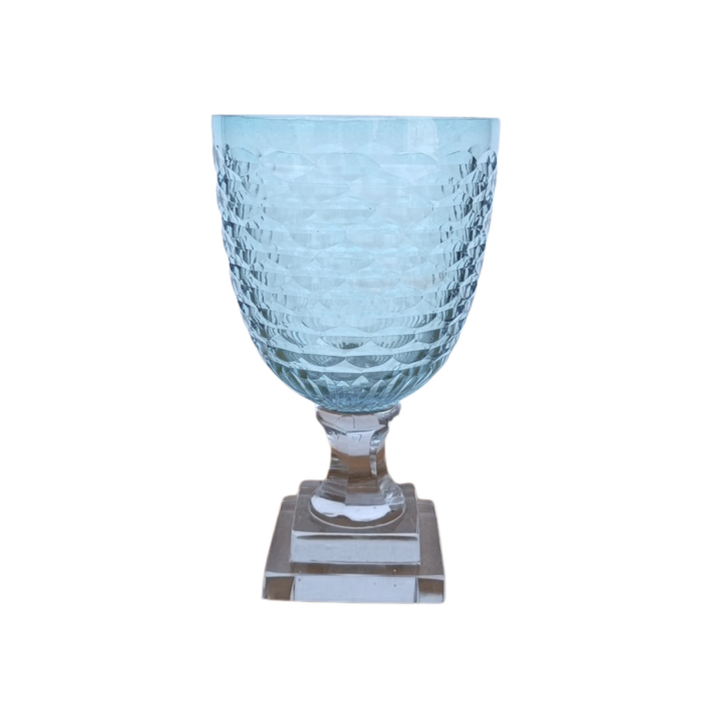 Candle Holders Small Light Blue Hurricane