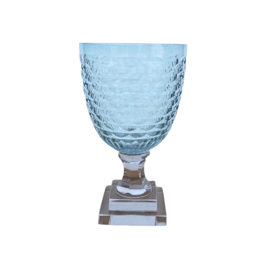 Candle Holders Small Light Blue Hurricane