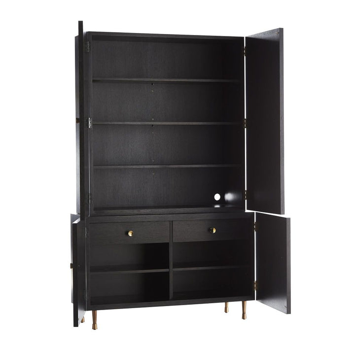 Cabinets & Curios Slater Tall Cabinet - Black