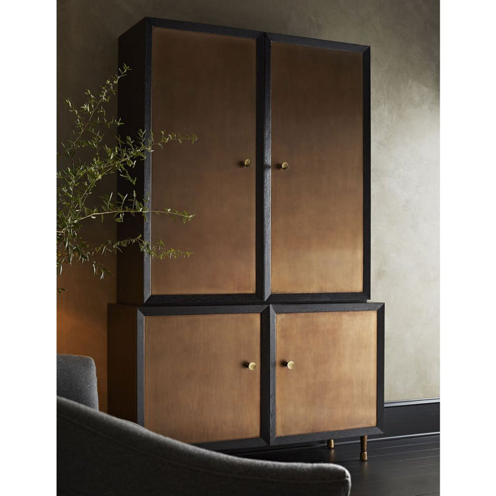 Cabinets & Curios Slater Tall Cabinet - Black