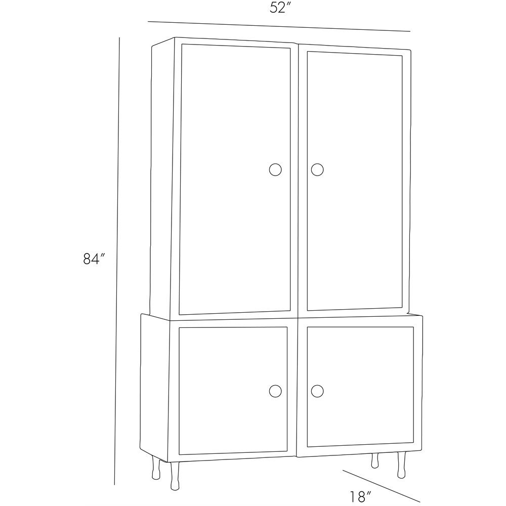 Slater Tall Cabinet - Black
