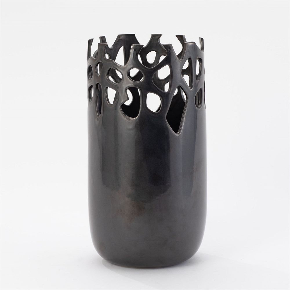 Vases Geo Vase -Reactive Bronze-Lg